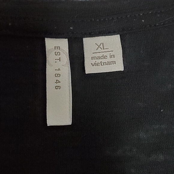 C est 1946 tassel short sleeve top black XL - Picture 6 of 9